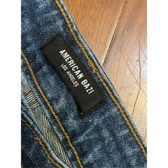 American Bazi women's Destroyed Mom Jeans High Rise Blue size 5 NWT - Picture 2 of 8